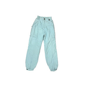 Spyder Entrant Ski Snow Pants Made in Japan Size 8 Vintage 80s Baby Blue Stretch